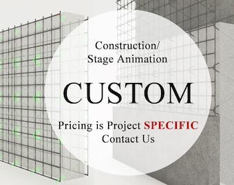 Custom 3D Construction Animation | Architectural Construction Phase Animation  | Product Animation | Custom Stage Animation | Animated Phase