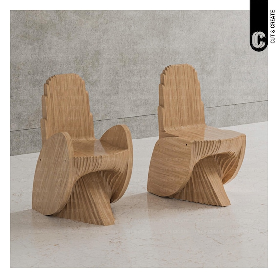 Wooden Chair Weird Shaped Chairs A Minimalist Creative Wooden