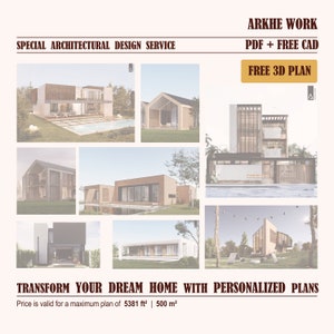 Special Architectural Design Service |Custom Architectural Designs: Transform Your Dream Home with Personalized Plans | Digital File PDF-CAD