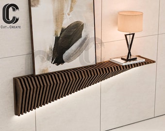 Parametric Wooden Shelf | Modern Dresser CNC Cutting File | Digital Download dwg dxf | Modern Furniture | DIY Furniture | Entrance Hall