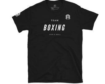 Boxen T-Shirt für Männer - Rise and Roll Fightwear || Boxtraining, Jiu Jitsu Shirt, BJJ Vatertagsgeschenk, BJJ T-Shirt, Boxshirt