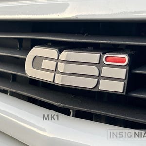 Emblem Opel Corsa Gsi MK1. Opel Corsa GSI A MK1-Abzeichen. Emblem, Corsa GSI-Logo, Tasche ***3D*** 3D-Reproduktion.