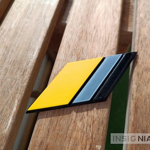 3D-Reproduktion. Opel MotorSport Flaggenabzeichen. Emblem . Anagramm, Emblem. Bagde. ** 3D **