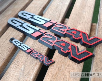 Opel Astra GSI badge. Astra GSI24V emblem. SWAP V6. Emblem ** 3D **. CUSTOM