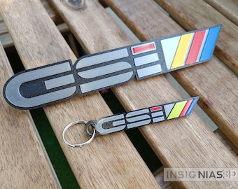 3D Reproduction. GSI Badge. Opel Kadett GSI CHAMPION grille emblem. Emblem. **3D**