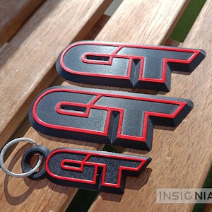 Opel Vectra A GT-Emblem. Logo, Emblem. Emblem. Bagde-Logo.** 3D ** 3D-Reproduktion.