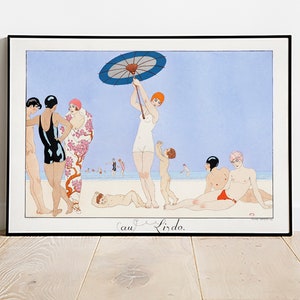 Art Deco - illustrazione di moda - George Barbier - Poster su carta semilucida premium