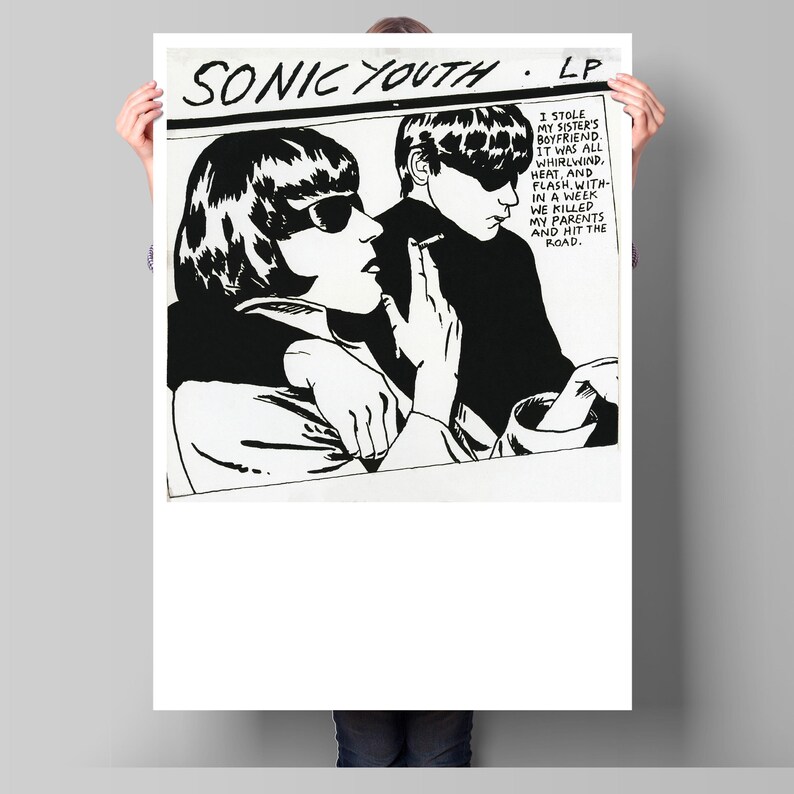 Póster de la portada del álbum "Goo" de Sonic Youth: Arte icónico del rock imagen 1