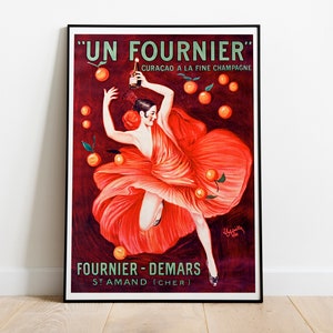 Vintage Poster - Feiner Champagner, Fournier-Demars, 1921 (Poster), von Leonetto Cappiello - Semi-glossy Papierposter