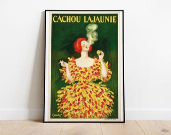 Cachou Lajaunie Poster – Leonetto Cappiello Illustration (1920) | Vintage French Advertising Art | Museum-Quality Print