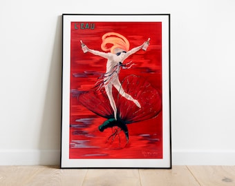 Vintage Food & Drink Poster, Gancia Vermouth Americano Bianco by