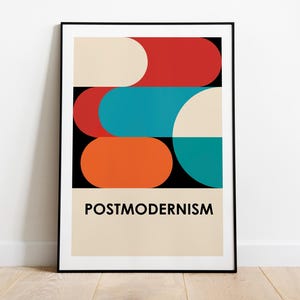 Stampa d'arte postmoderna - Design ottico - Simboli dinamici - Poster su carta semilucida premium