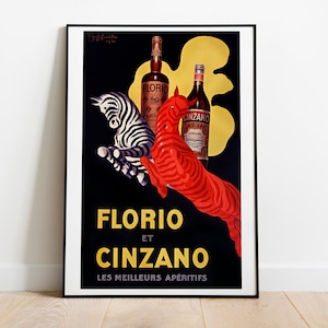 Florio Cinzano Vintage Poster: Leonetto Cappiello 1930s Art Print