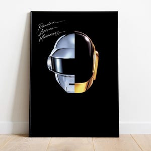 Póster musical inspirado en Daft Punk - Álbum Random Access Memories - Póster musical - Póster de papel semibrillante premium