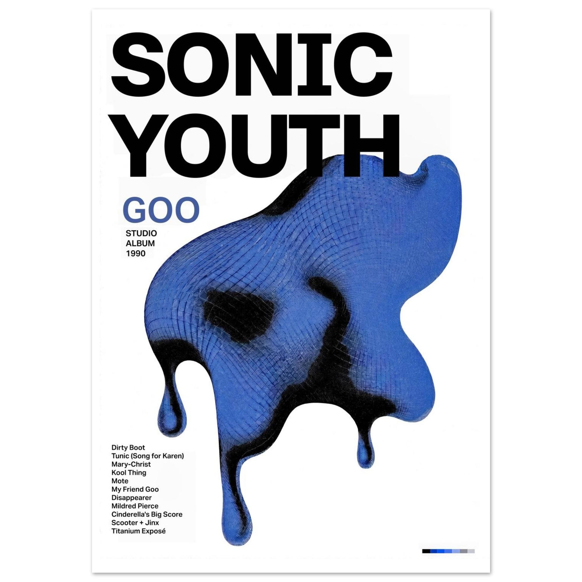 Sonic Youth Goo Album Art Print | Synthetic Music Study Poster - Etsy