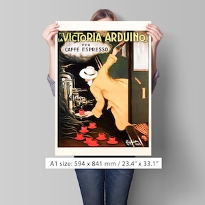 Victoria Ardino - Caffe Espresso - Werbeposter - Leonetto Cappiello - Premium Semi-Glossy Paper