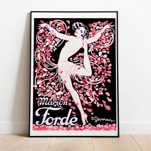 Marion Forde - Charles Gesmar (1900-1928) - manifesto d'arte d'epoca - Manifesto su carta semi-lucida