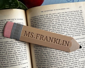 Custom Teacher Name Pencil Bookmark - Personalized Gift