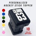 Custom Hockey Stick End Cap Topper 3D Printed Name and Number Personalized Hockey Gear Accessory Stocking Stuffer Gift for Players and Teams product logo