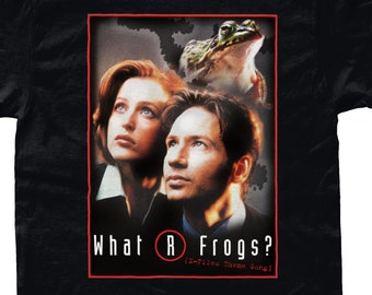 X-Files What are Frogs Dana Scully Fox Mulder Funny Meme T-Shirt