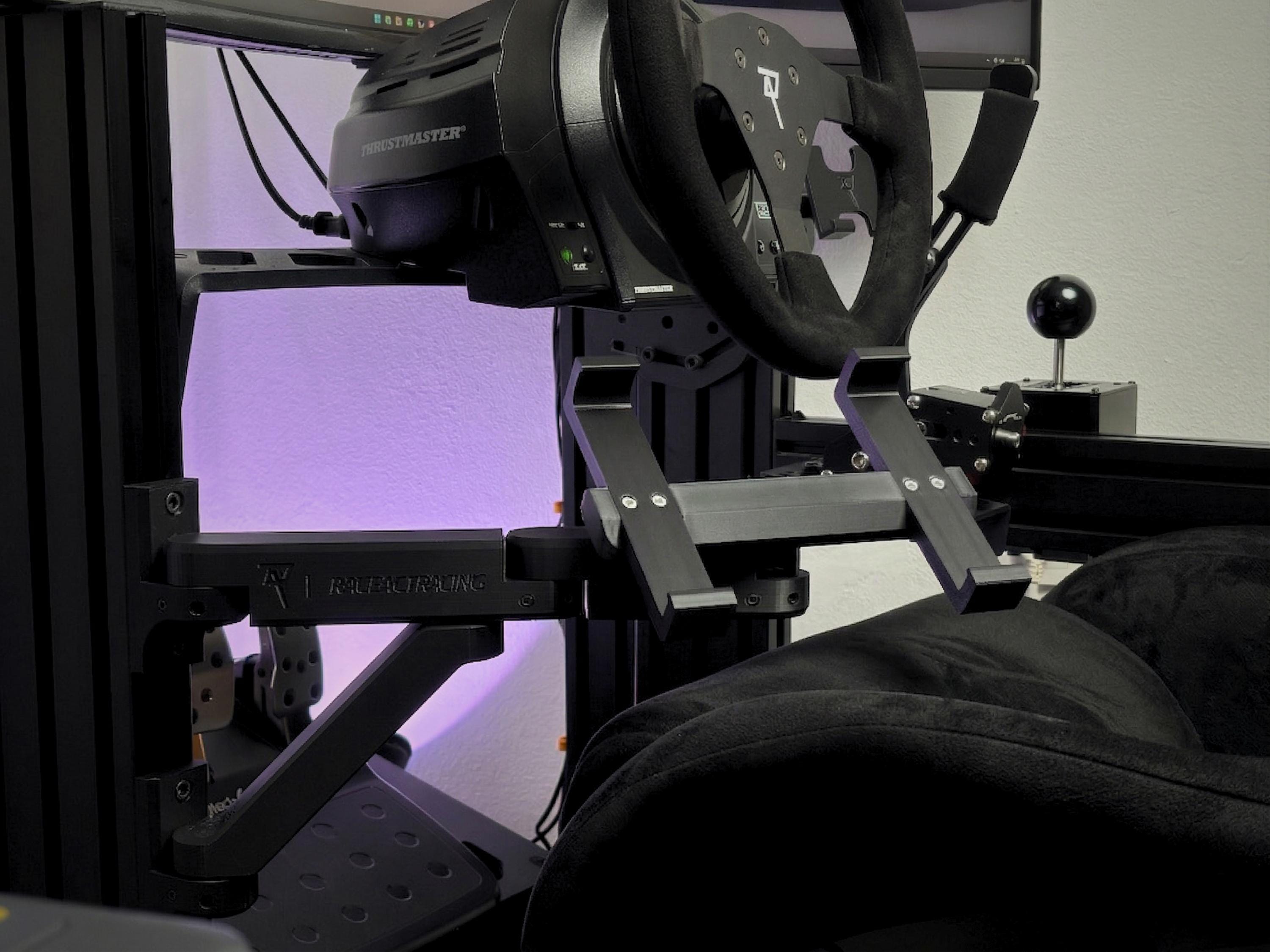 Dual-arm Swivel Keyboard Holder for Aluminum Profile Sim Rigs - Fully ...