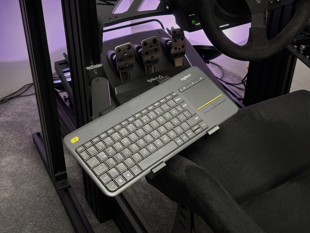 Dual-arm Swivel Keyboard Holder for Aluminum Profile Sim Rigs - Fully ...