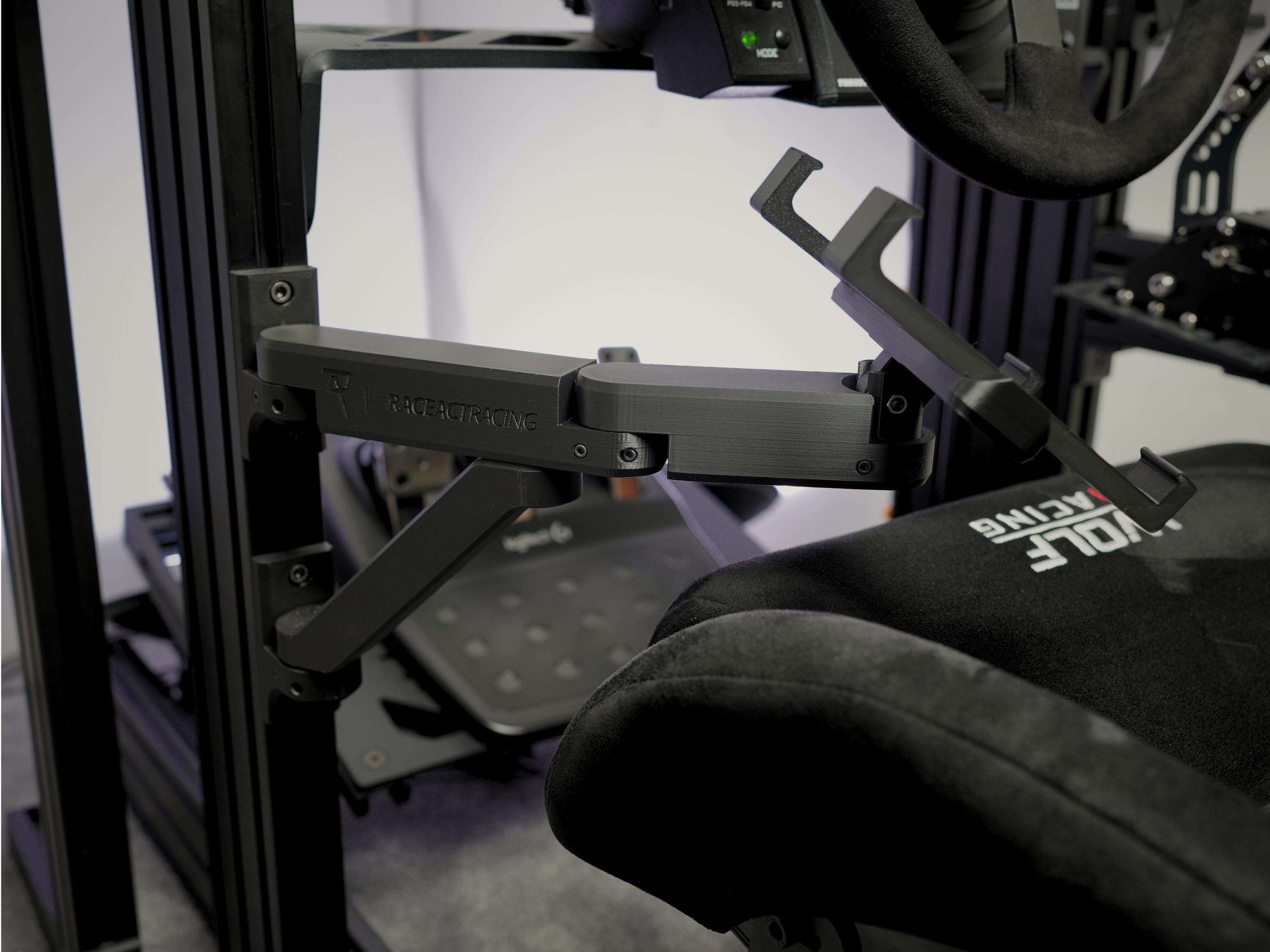 Dual-arm Swivel Keyboard Holder for Aluminum Profile Sim Rigs - Fully ...