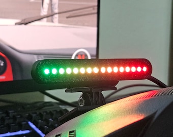 Sim Racing RevLight Shift Light / Rpm Bar for PC Steering Wheel | Plug and Play