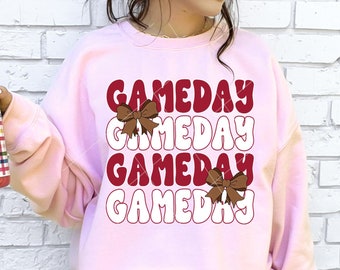 Gameday PNG, college football png, college football shirt, retro gameday png, football shirt design, football png, coquette football png