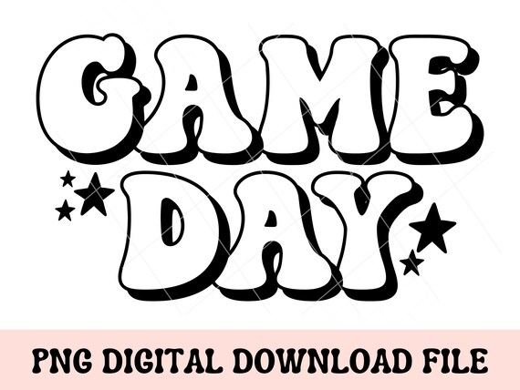 Game Day PNG, retro game day design, sports png, game day sublimation, football season png, dtf transfer design, gameday shirt design