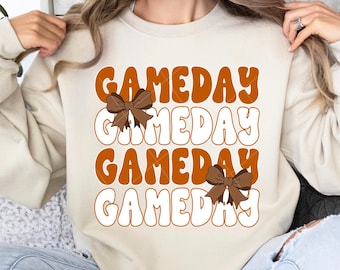 Gameday PNG, football game day png, coquette football png, sports png, retro football png, longhorns png, college football png