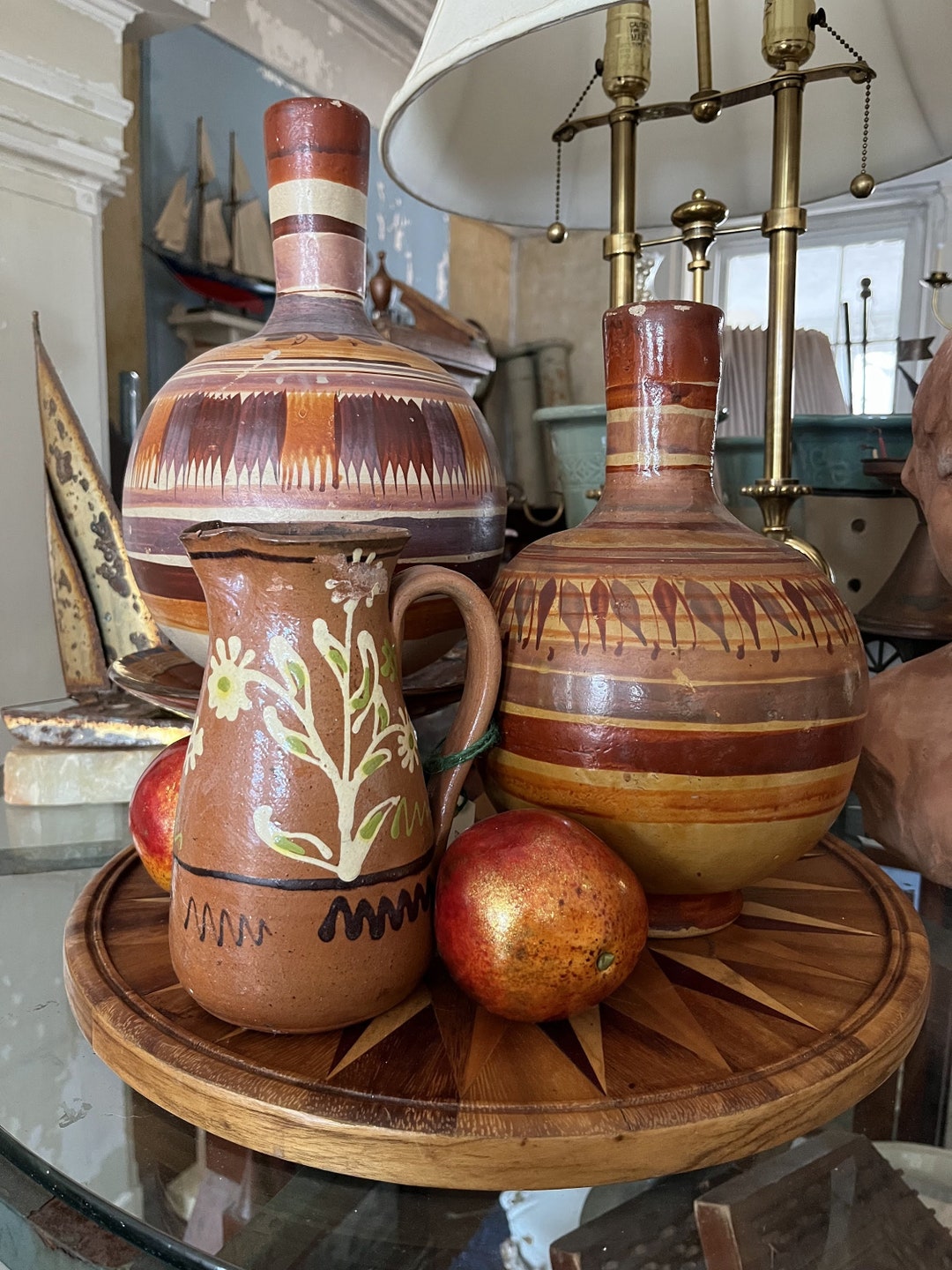 Vintage Mexican Pottery and Redware Boho Jugs and Pitchers - Etsy