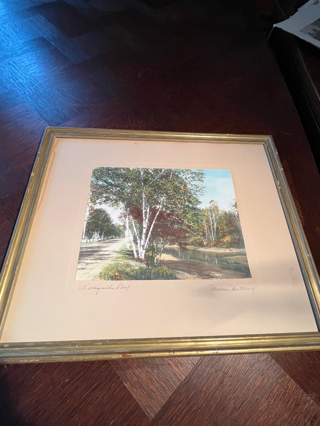 Wallace Nutting Print Framed and Matted Antique Signed Etsy