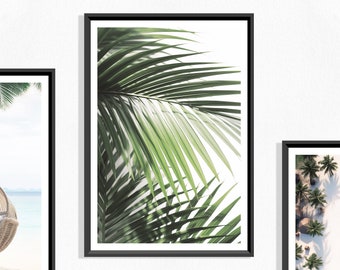 Palm Leaves Print (P), Palm Leaf Poster, Leaf Print, Botanical Picture, Botanical Poster, Botanical Art, Greenery, Tropical Leaves, Palm Art