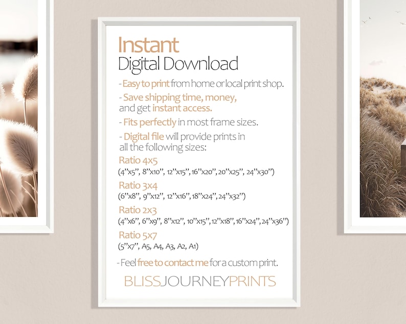 Baby Turtles Print (L), Beach Turtle Poster, Towards The Ocean, Cute Animal Print, Nature, Beach Poster, Calm, Beige, Golden Sand, Shoreline image 6