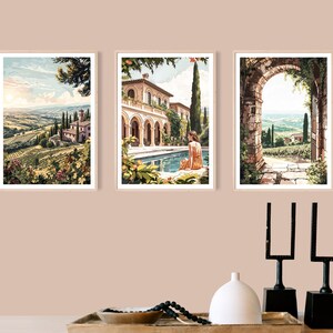 Tuscany Arch Print, Tuscany Wall Art, Italian Landscape Picture, Mediterranean Landscape Decor, Countryside Poster, Archway, Rural Italy image 6