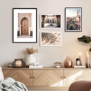 Palm Leaf Print (L), Desert Poster, Leaf Print, Desert Poster, Sand, Moroccan Style, Morocco, Golden Sand Print, Palm Leaf Decor, Botanical image 3