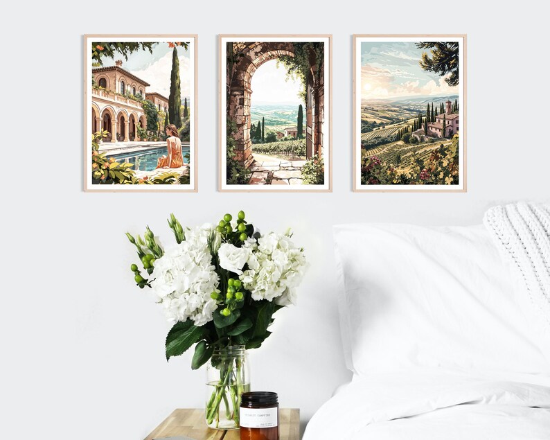 Tuscany Arch Print, Tuscany Wall Art, Italian Landscape Picture, Mediterranean Landscape Decor, Countryside Poster, Archway, Rural Italy image 5