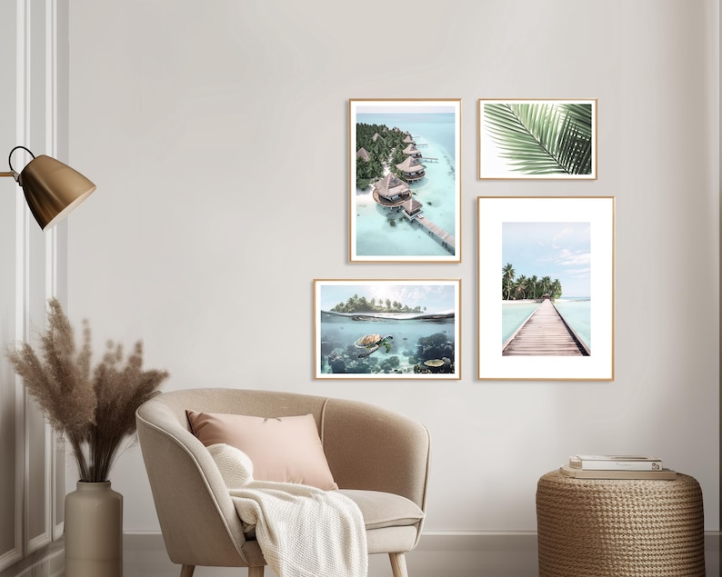 Turtle Print (L), Turtle Poster, Underwater Turtle Picture, Sealife Underwater, Animal Pictures, Tropical Style, Sealife Print, Coral Reef image 3