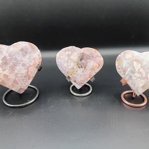 Pink Amethyst Hearts