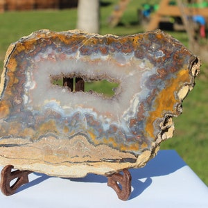 Large Druzy Agate/Amethyst Slab!