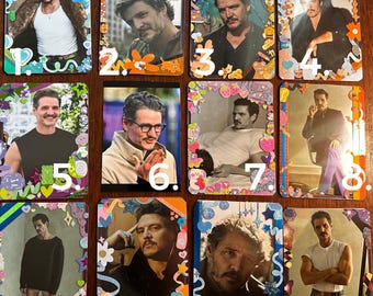 Handmade Pedro Pascal Photocard, Kpop Toploader Style