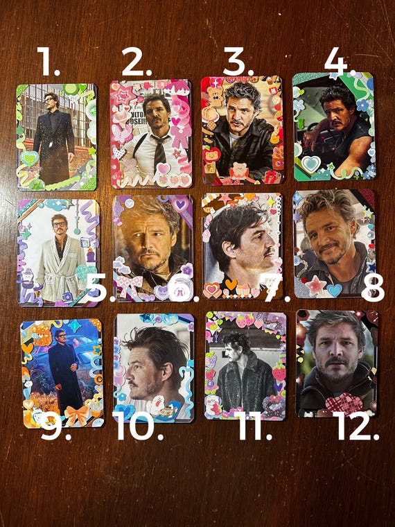 Pedro Pascal, Pedro Pascal photocard, Pedro pascal toploader, top loader card, the last of us, Pedro pascal photo