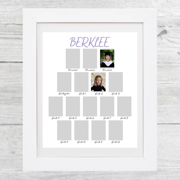 School Years Picture Frame - Etsy