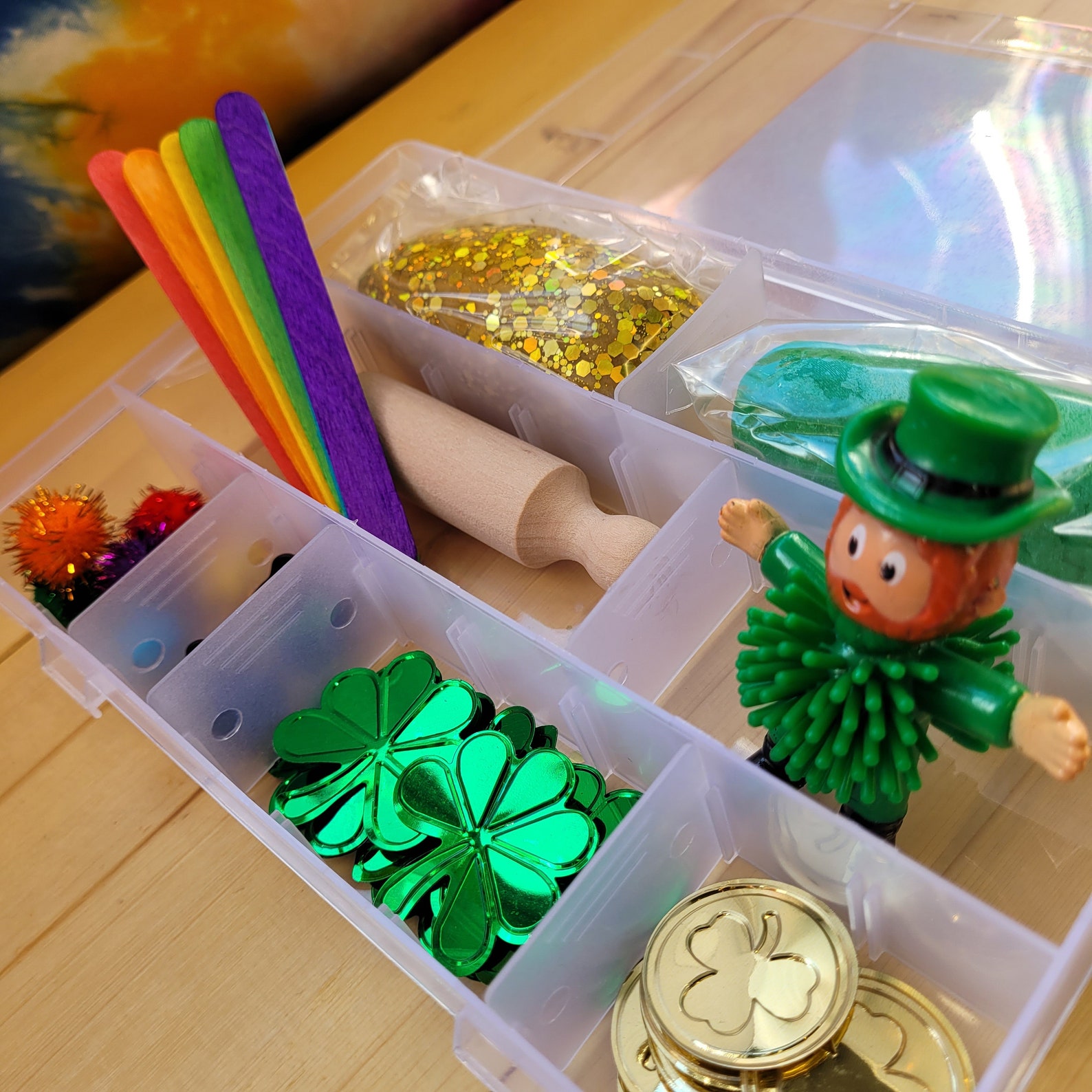 St. Patrick's Day Playdough