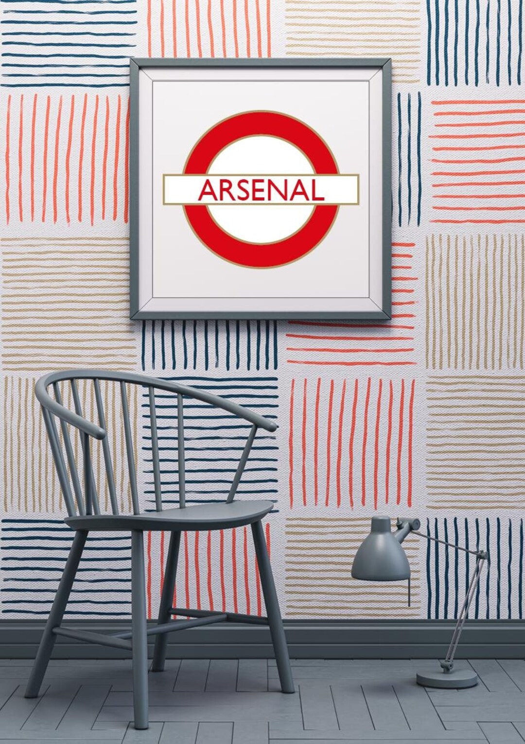 Personalised London Underground Tube Station Football Team Style Poster ...