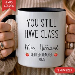Retirement Gift for Teacher, Personalized Retirement Gift, Retirement Mug, Retirement Gift, Gift for Retirement, Coworker Retirement Gift
