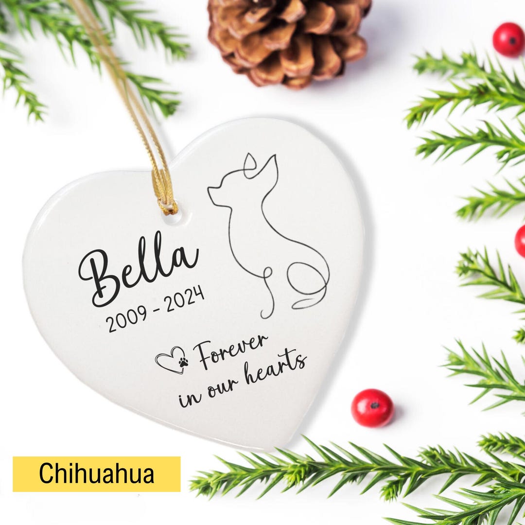 Personalized Dog Memorial Ornament, Custom Pet Loss Gift - Etsy
