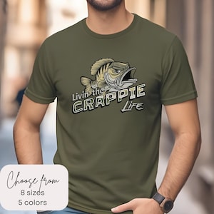 Crappie Fishing Shirt, Fishing Aesthetic Shirt, Crappie Lover Shirt, Retro Fishing T-Shirt, Crappie Fishing Gift, Funny Crappie Fish Shirt