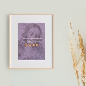 DIGITAL POSTER | Heaven | Modern Christian print | Bible Verse Scripture | Minimalist Christian print | Wall Decor | Wall art poster